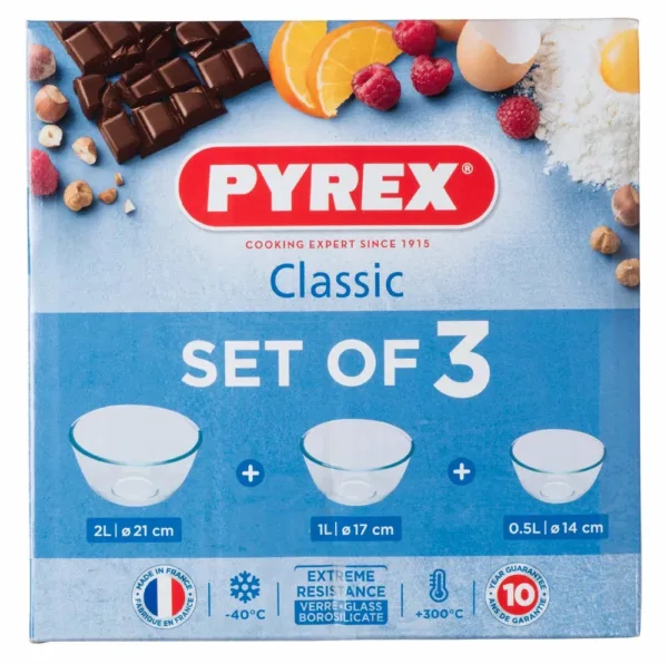pyrex bowl set 3