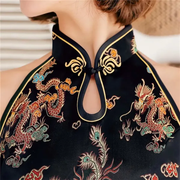 qipao dress floral 3