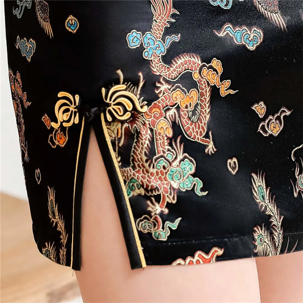 qipao dress floral 5