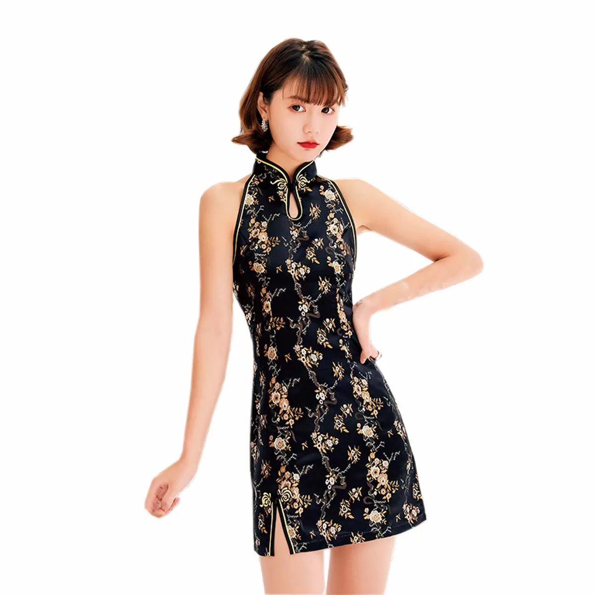 qipao dress floral 6