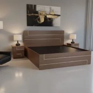 queen bed frame nightstands 2