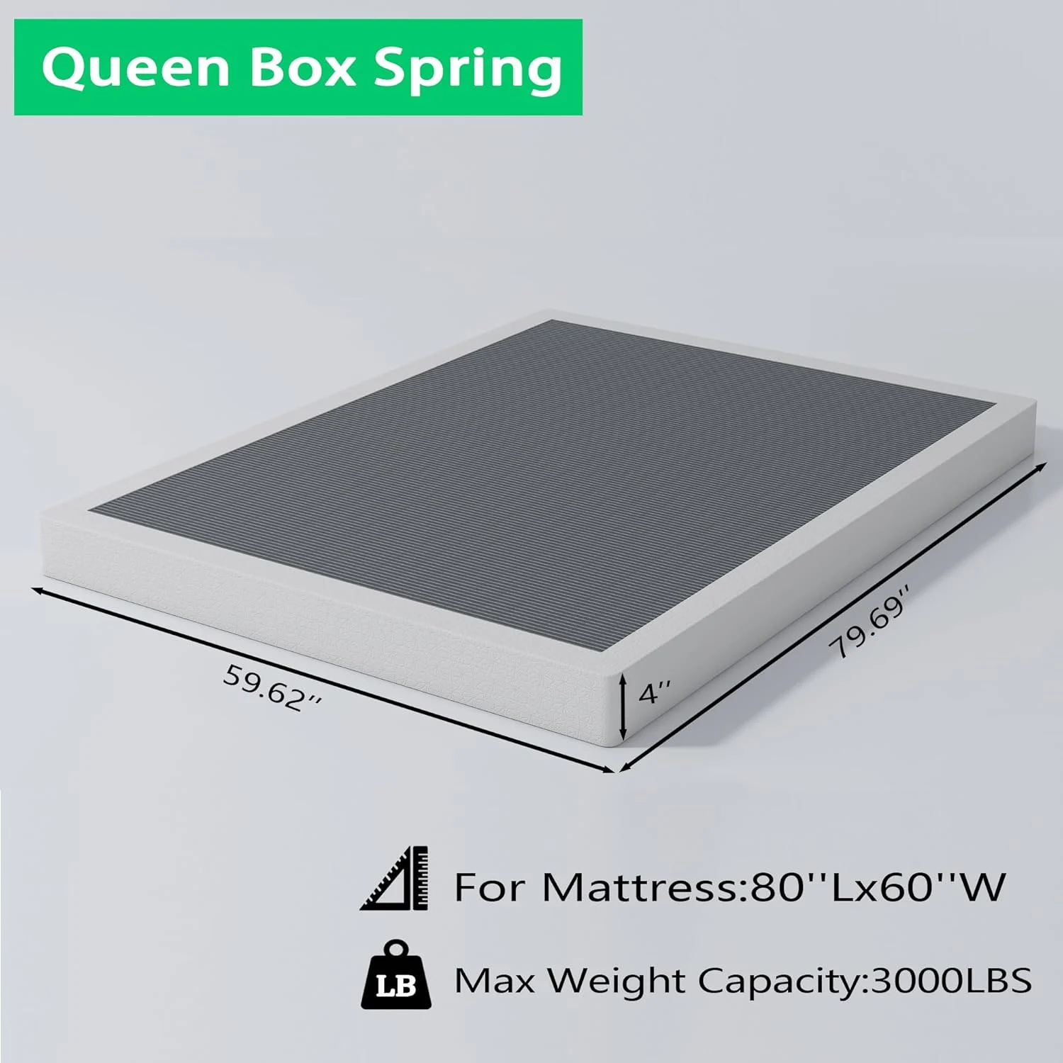 queen box spring inch 3