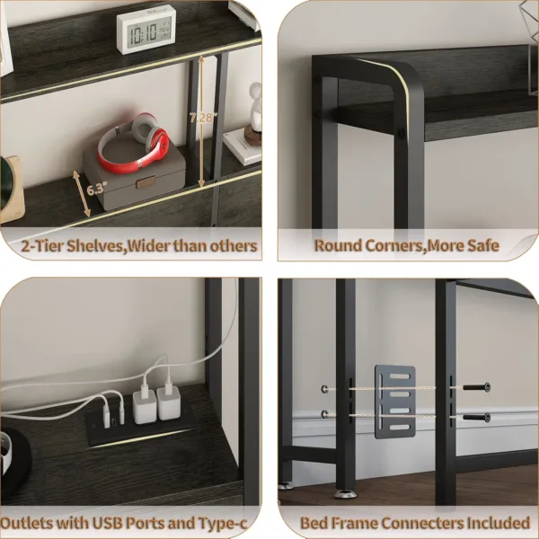 queen headboard storage 7