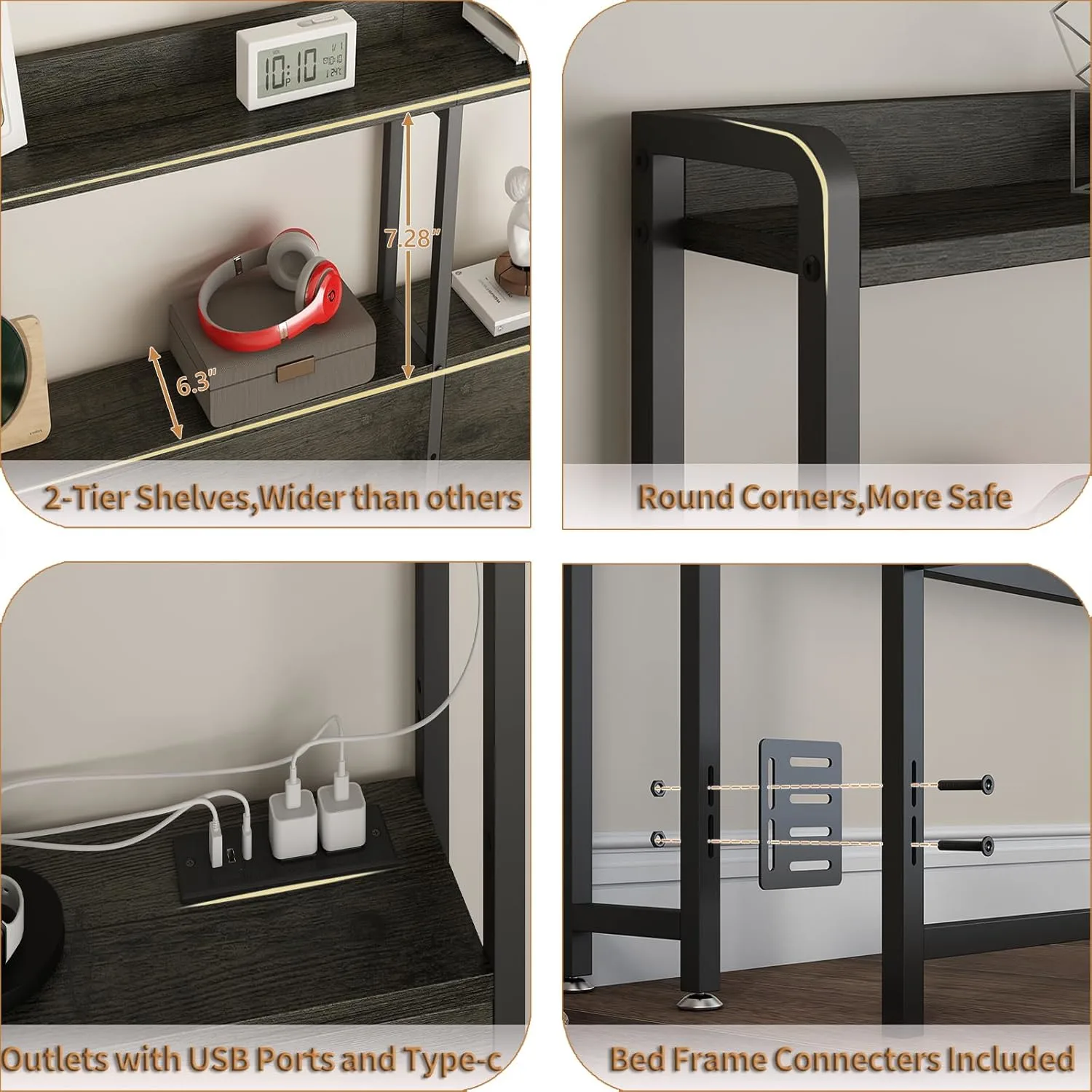 queen headboard storage 7