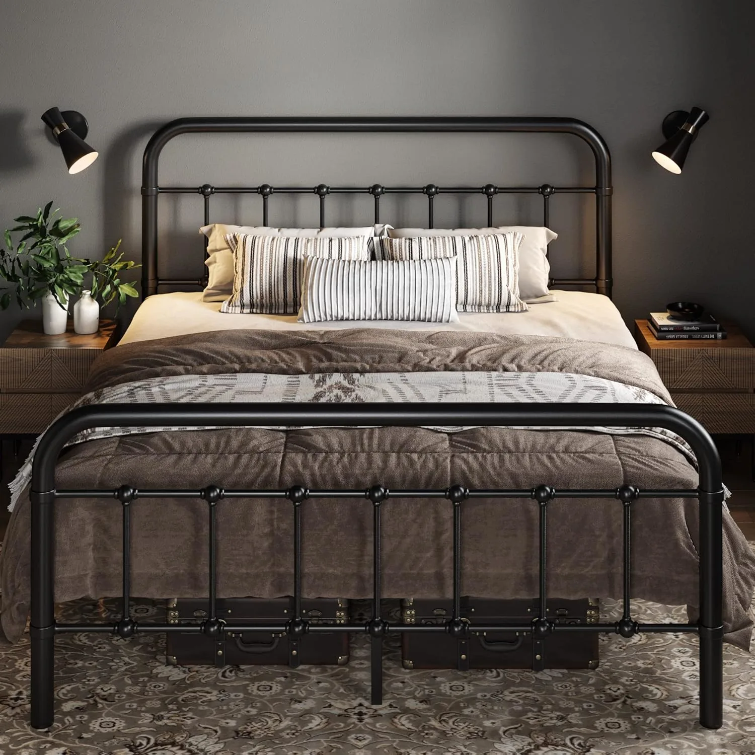 queen metal bed frame 7