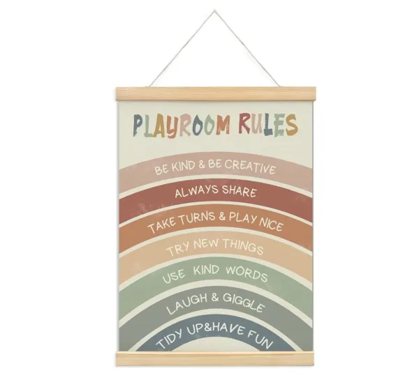 rainbow nursery wall art 1