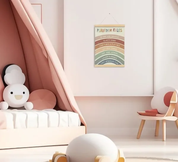 rainbow nursery wall art 4