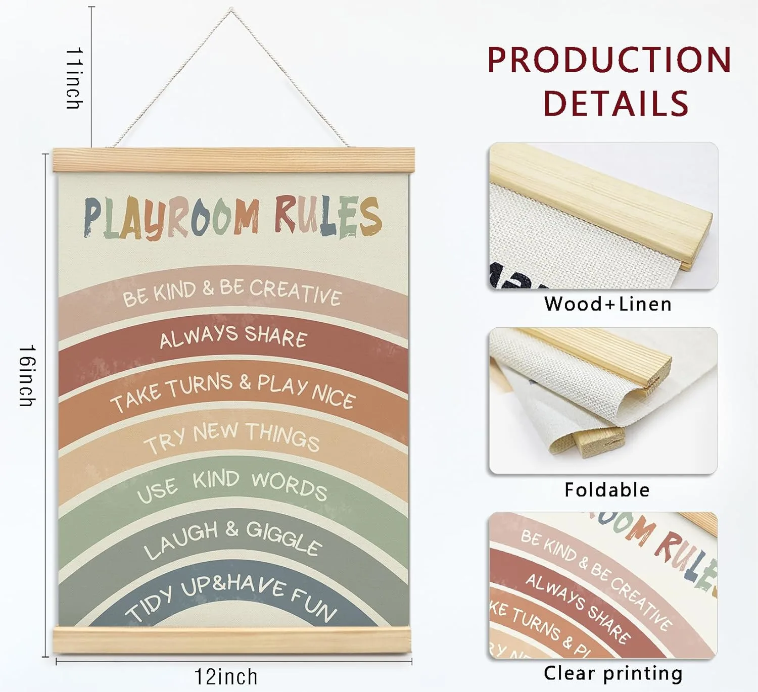 rainbow nursery wall art 6