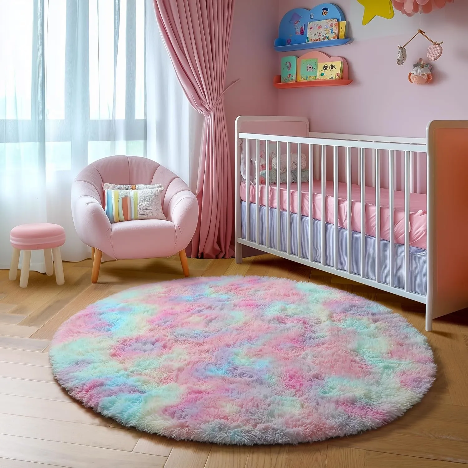 rainbow rug kids room 5