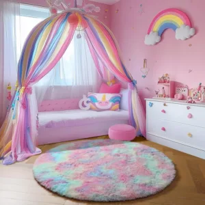 rainbow rug kids room 6