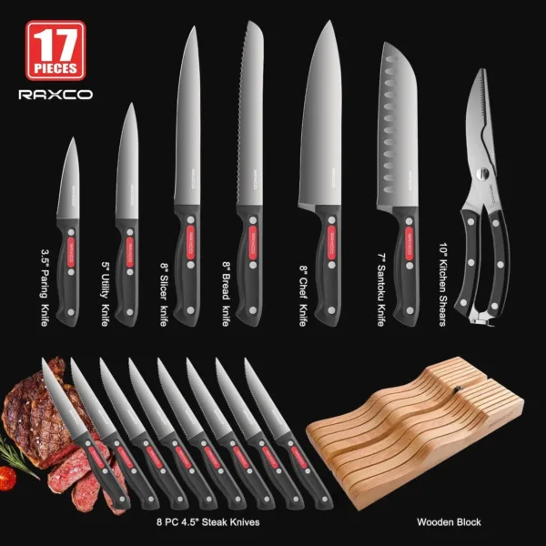 raxco knife set block 2