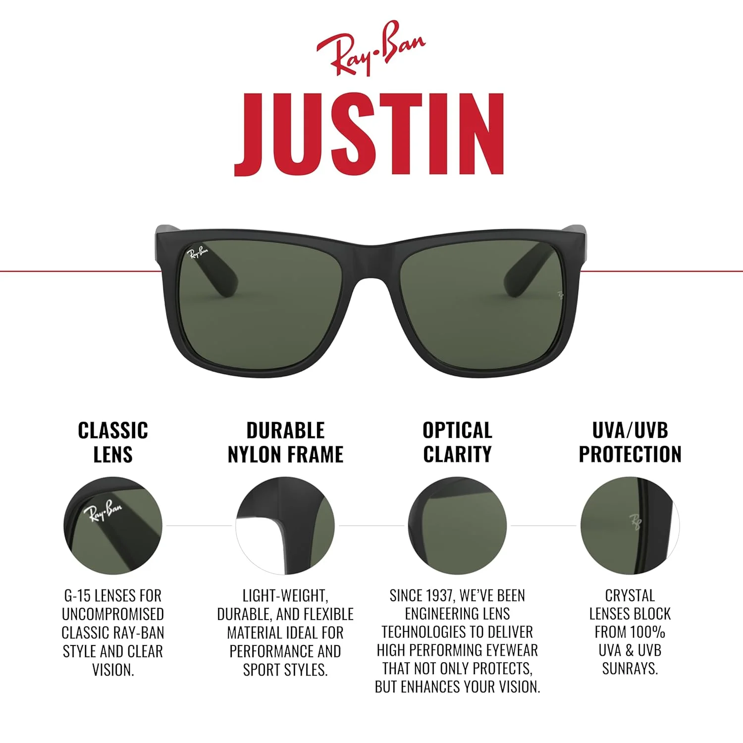 ray ban justin tortoise 5