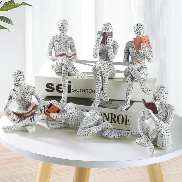 reading woman statue 2