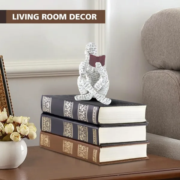 reading woman statue 4