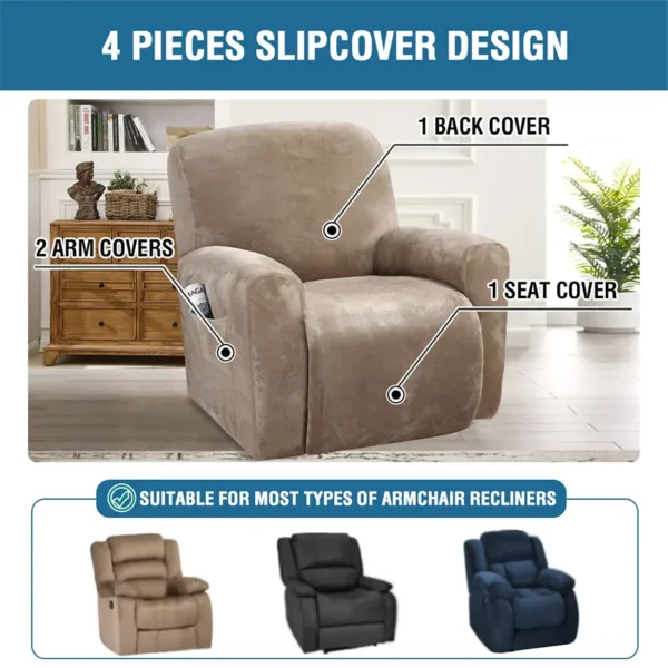 recliner cover seater 5