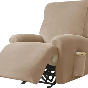 recliner cover velvet stretch 1