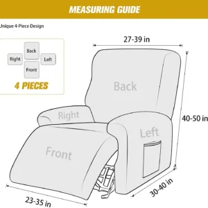 recliner cover velvet stretch 3