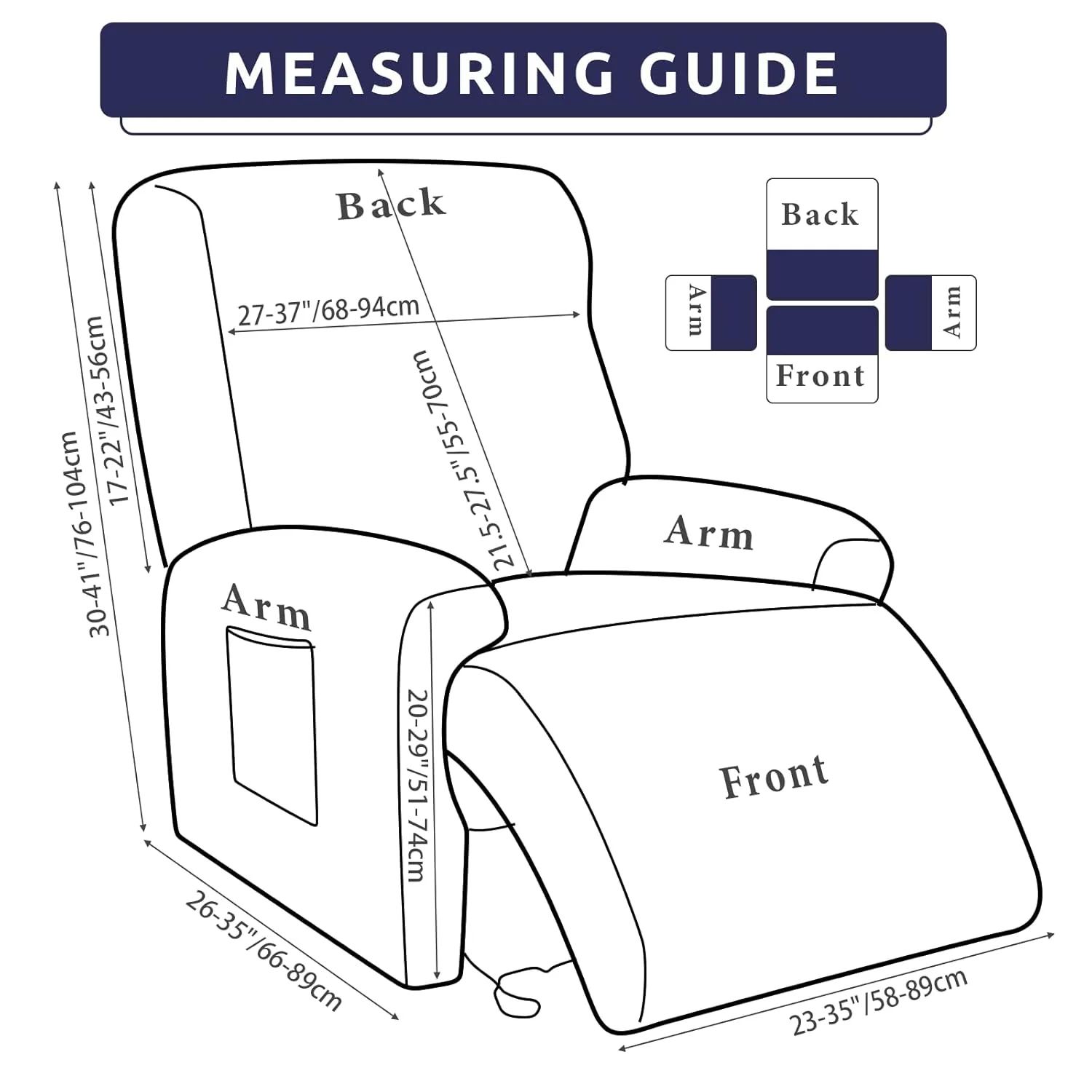 recliner slipcover stretch 2