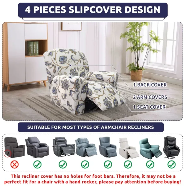 recliner slipcover stretch 4