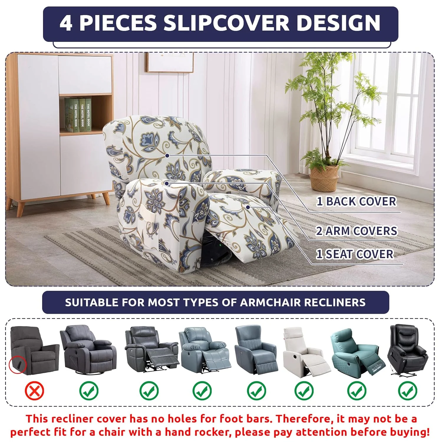 recliner slipcover stretch 4