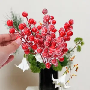 red berry christmas stems 1