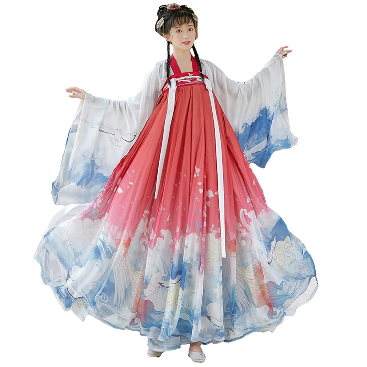 red hanfu dress 1