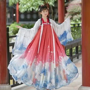 red hanfu dress 5