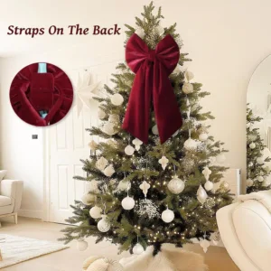 red velvet christmas bow 4