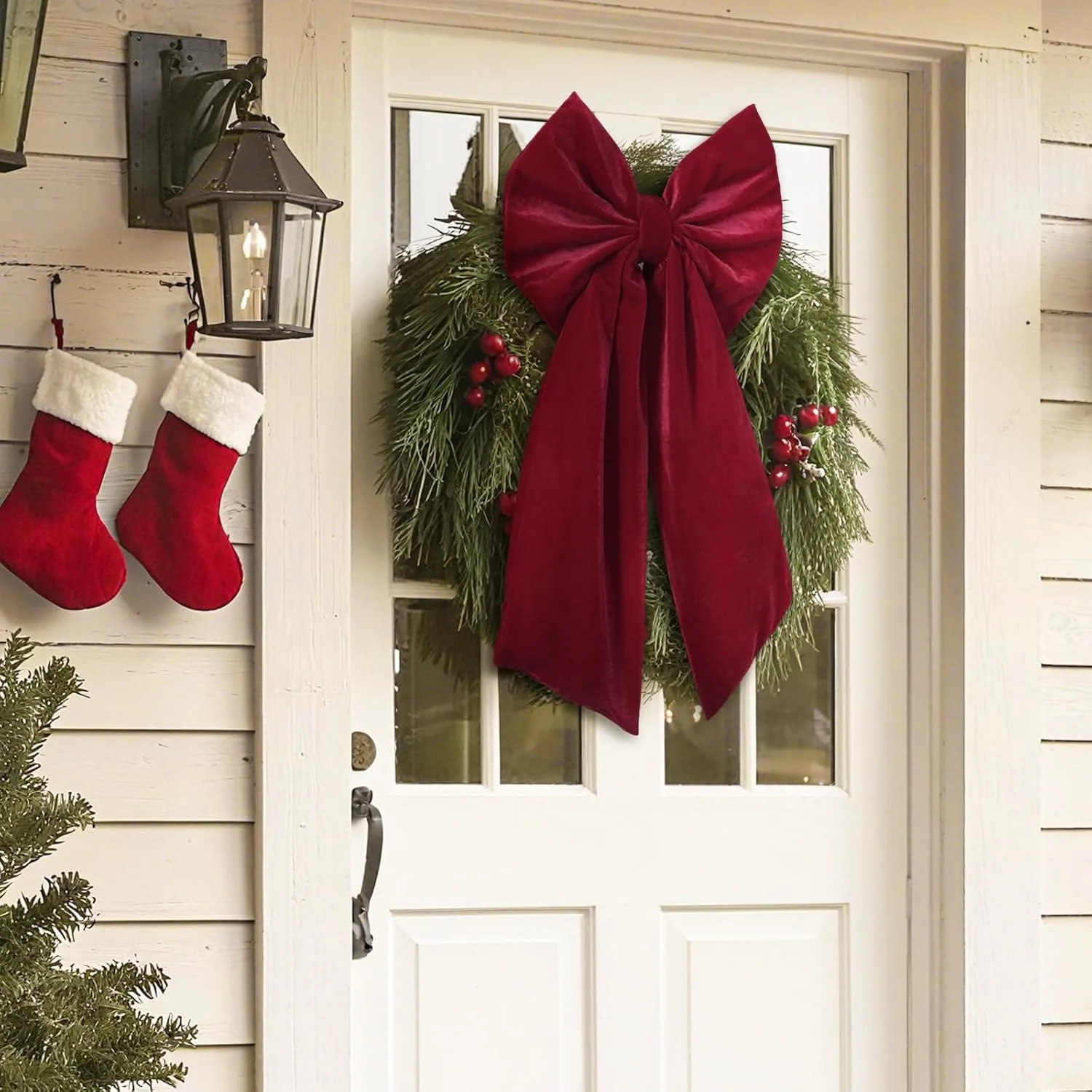 red velvet christmas bow 5