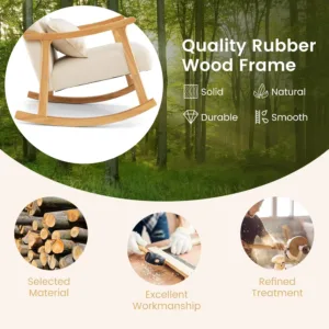 relax rocking chair linen 5