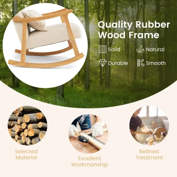 relax rocking chair linen 5