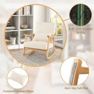 relax rocking chair linen 6