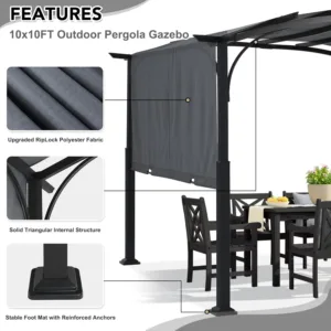 retractable pergola patio garden 3