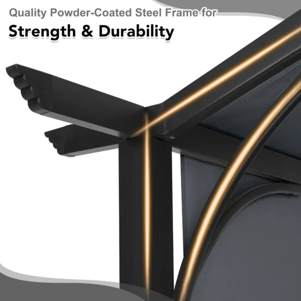 retractable pergola patio garden 5