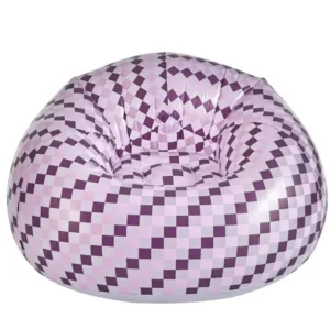 retro checkered inflatable chair 1