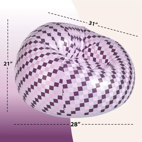 retro checkered inflatable chair 3
