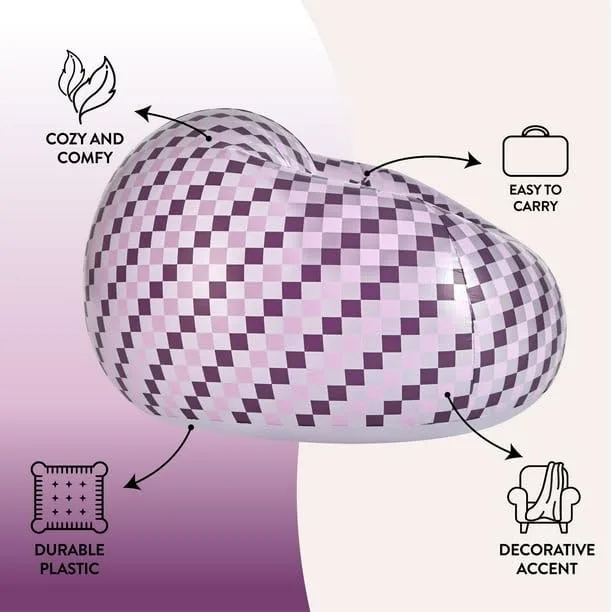 retro checkered inflatable chair 4