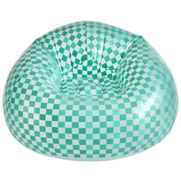 retro checkered inflatable chair 7