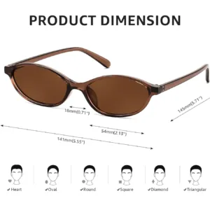 retro oval cat eye 5