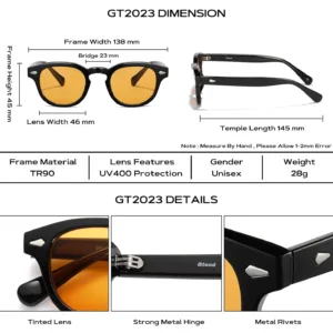 retro round sunglasses tinted 5