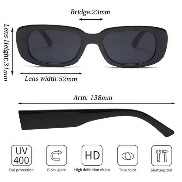 retro sunglasses uv400 pack 7