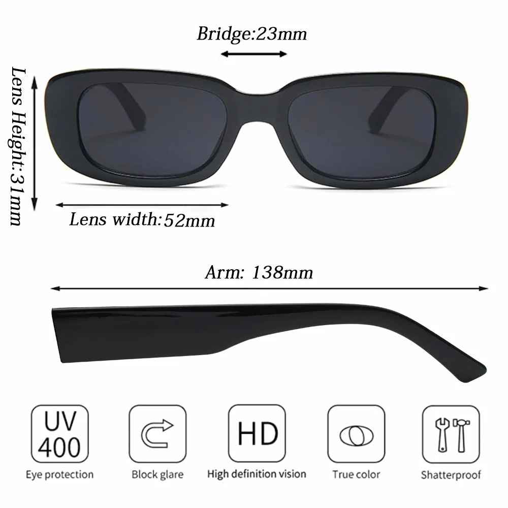 retro sunglasses uv400 pack 7