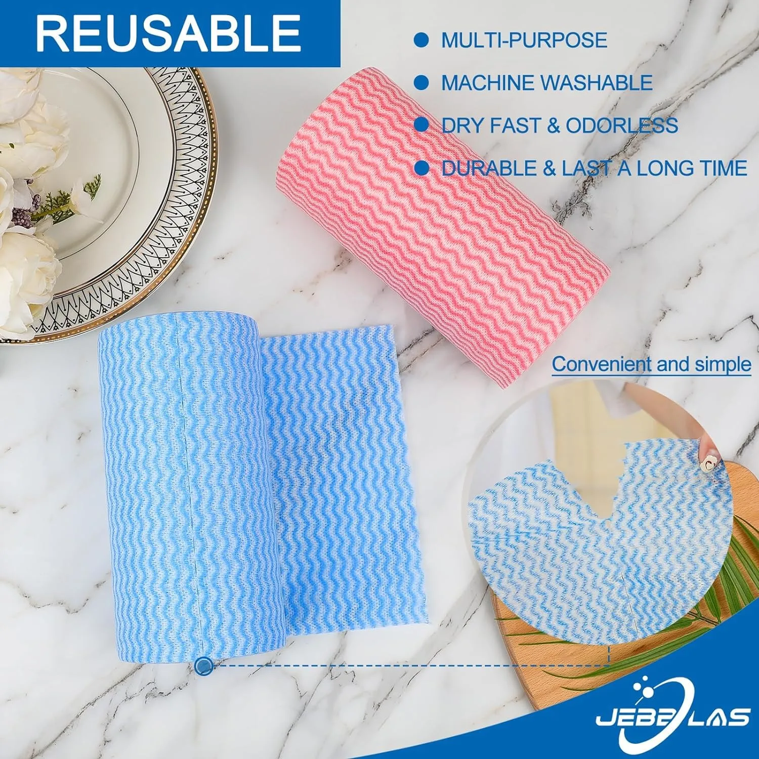 reusable cleaning cloth roll 2