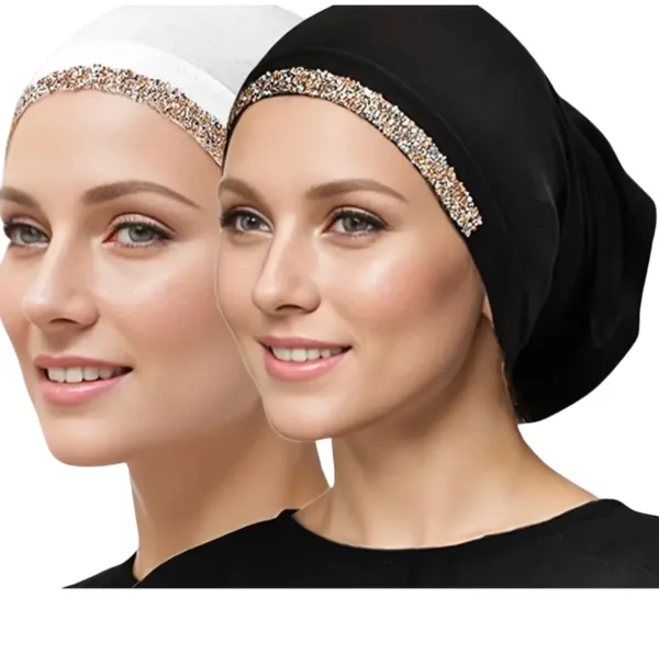 rhinestone hijab undercap 1