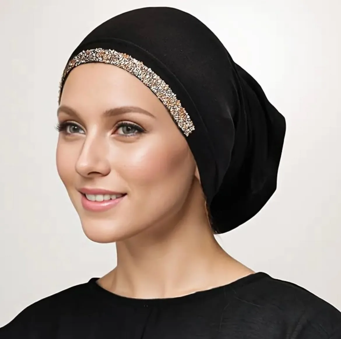 rhinestone hijab undercap 2