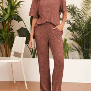 ribbed outfit sets women 2