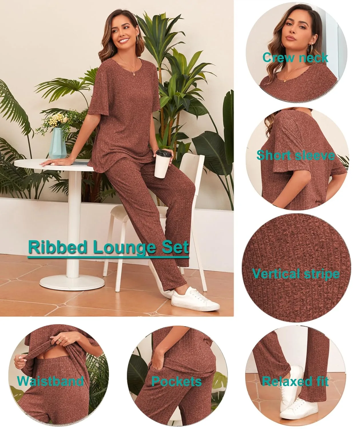 ribbed outfit sets women 4