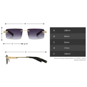 rimless sunglasses men women 4