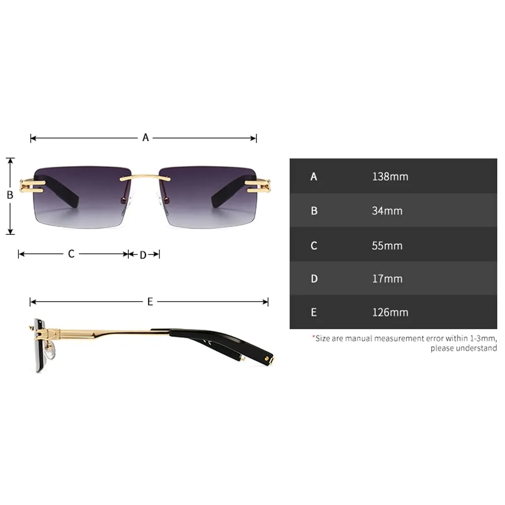 rimless sunglasses men women 4