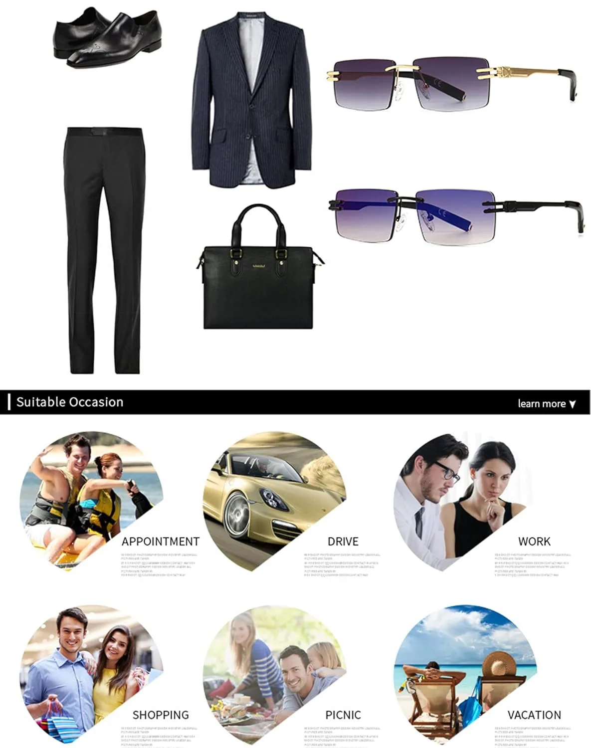 rimless sunglasses men women 5